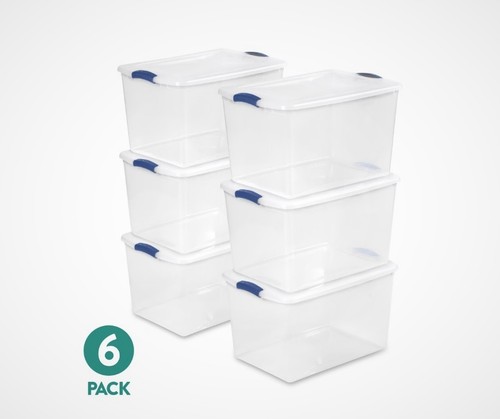 Quart large plastic storage - large,